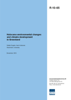 Holocene environmental changes and climate development in Greenland