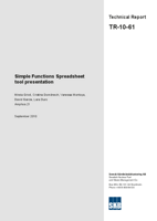 Simple Functions Spreadsheet tool presentation