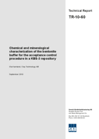 Chemical and mineralogical characterization of the bentonite buffer for the acceptance control procedure in a KBS-3 repository