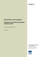 Monitoring of shallow groundwater chemistry 2009. Oskarshamn site investigation