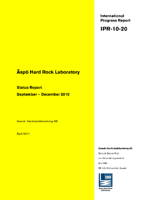 Äspö Hard Rock Laboratory. Status report September-December 2010