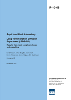 Äspö Hard Rock Laboratory Long Term Sorption Diffusion Experiment (LTDE-SD) Results from rock sample analyses and modelling