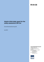 Interim initial state report for the safety assessment SR-Can