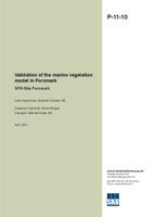 Validation of the marine vegetation model in Forsmark. SFR-Site Forsmark