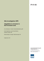Site investigation SFR. Vegetation in streams in the Forsmark area
