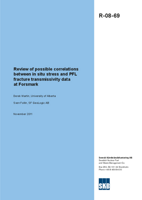 Review of possible correlations between in situ stress and PFL fracture transmissivity data at Forsmark