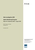 Site investigation SFR. Hydro Monitoring Program. Report for September 2009 - August 2010