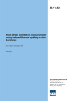 Rock stress orientation measurements using induced thermal spalling in slim boreholes