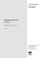 Temperature buffer test. Final report