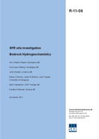 SFR site investigation. Bedrock hydrogeochemistry. Updated 2013-08