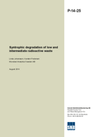 Syntrophic degradation of low and intermediate radioactive waste