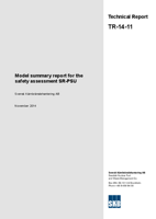Model summary report for the safety assessment SR-PSU