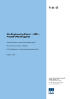 Site Engineering Report - SER - Projekt SFR utbyggnad