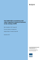 Iron hydroxide occurrences and redox capacity in bedrock fractures in the vicinity of SFR