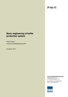 Basic engineering of buffer production system