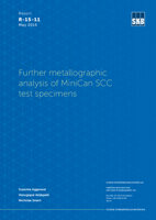 Further metallographic analysis of MiniCan SCC test specimens