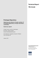 Prototype Repository. Opening and retrieval of outer section of Prototype Repository at Äspö Hard Rock Laboratory. Summary report