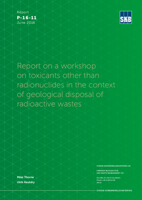 Report on a workshop on toxicants other than radionuclides in the context of geological disposal of radioactive wastes