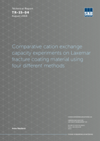 Comparative cation Exchange capacity experiments on Laxemar fracture coating material using four different methods