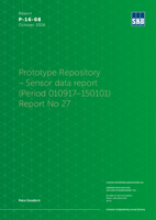Prototype Repository - Sensor data report (Period 010917-150101) Report No 27