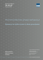 Montmorillonite phase behaviour. Relevance for buffer erosion in dilute groundwater