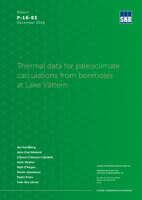 Thermal data for paleoclimate calculations from boreholes at Lake Vättern