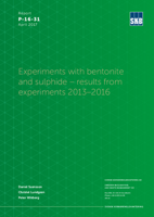 Experiments with bentonite and sulphide - results from experiments 2013-2016