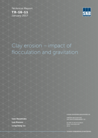 Clay erosion - impact of flocculation and gravitation