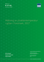 Mätning av ytvattentemperatur i gölar i Forsmark, 2017