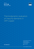 Thermodynamic evaluation of impurity elements in OFP copper