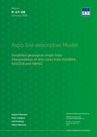 Äspö Site descriptive Model. Simplified geological single-hole interpretation of drill cores from KA1061A, KA1131B and KBH02