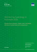 Monitoring hydrology in Forsmark 2015. Monitoring of streams: Water level, discharge, electrical conductivity and temperature