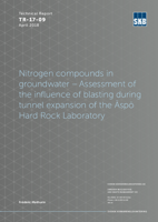 Nitrogen compounds in groundwater - Assessment of the influence of blasting during tunnel expansion of the Äspö Hard Rock Laboratory