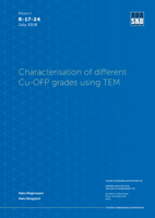 Characterisation of different Cu-OFP grades using TEM