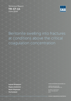 Bentonite swelling into fractures at conditions above the critical coagulation concentration