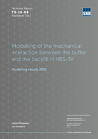 Modelling of the mechanical interaction between the buffer and the backfill in KBS-3V. Modelling results 2015