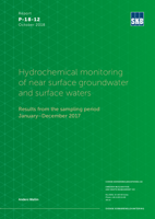 Hydrochemical monitoring of near surface groundwater and surface Waters. Results from the sampling period January-December 2017