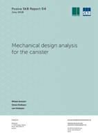 Mechanical design analysis for the canister