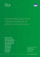Experimental study of the transport properties of different concrete mixes