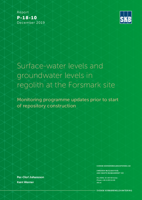 Surface-water levels and groundwater levels in regolith at the Forsmark site. Monitoring programme updates prior to start of repository construction