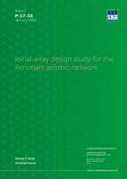 Initial array design study for the Forsmark seismic network