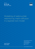 Modelling of radionuclide retention by matrix diffusion in a layered rock model