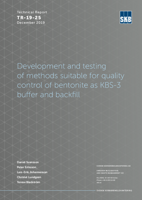 Development and testing of methods suitable for quality control of bentonite as KBS-3 buffer and backfill. Updated 2021-01
