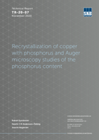 Recrystallization of copper with phosphorus and Auger microscopy studies of the phosphorus content