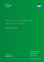 Regolith in wetlands with high nature values. Additional studies