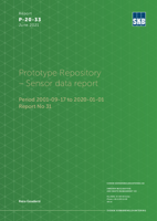 Prototype Repository - Sensor data report. Period 2001-09-17 to 2020-01-01 Report No 31