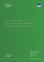 Ion composition at bentonite-water interface and its impact on erosion