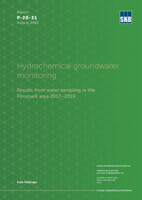 Hydrochemical groundwater monitoring. Results from water sampling in the Forsmark area 2017-2019