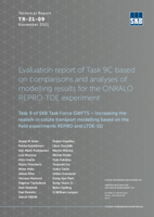 Evaluation report of Task 9C based on comparisons and analyses of modelling results for the ONKALO REPRO-TDE experiment. Task 9 of SKB Task Force GWFTS - Increasing the realism in solute transport modelling based on the field experiments REPRO and LTDE-SD