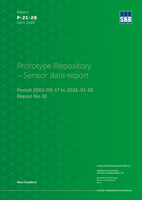 Prototype Repository - Sensor data report. Period 2001-09-17 to 2021-01-01 Report No 32